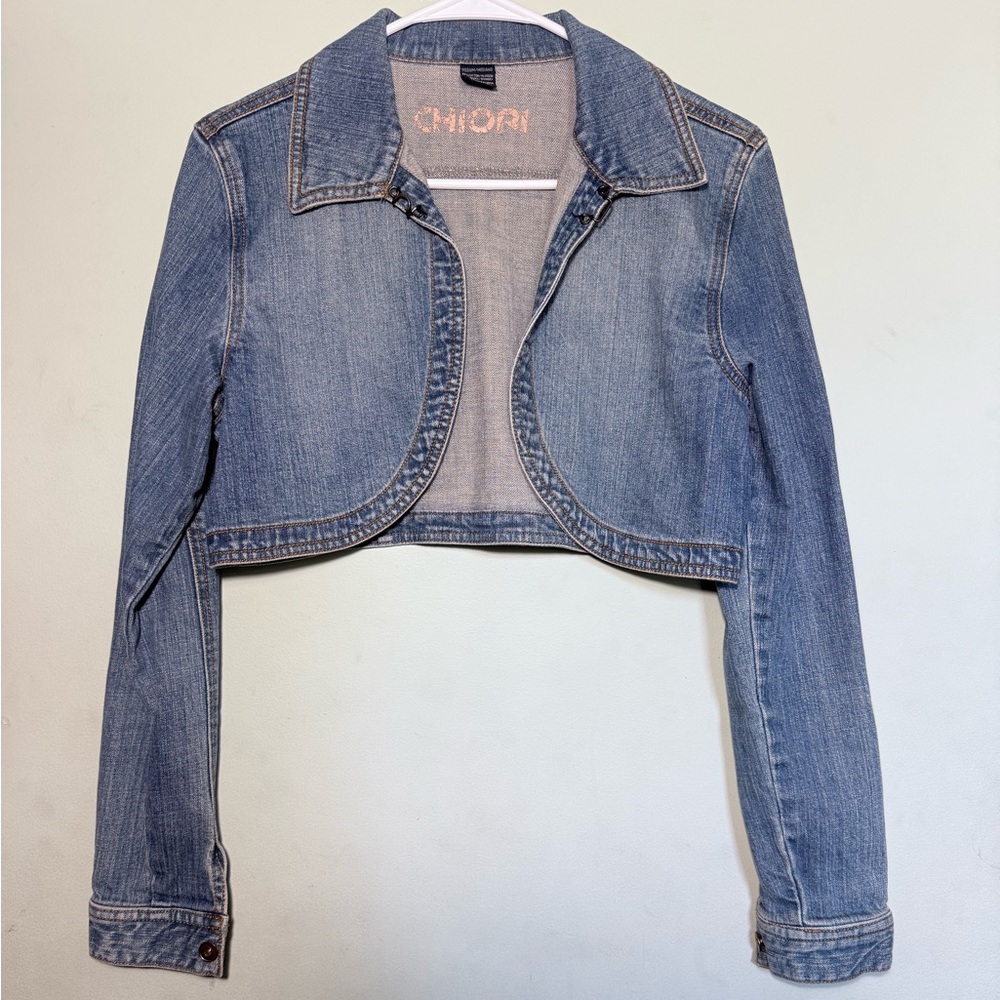Chiori Cropped Jean Jacket Size M
